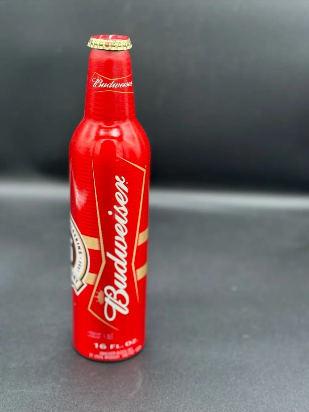 Budweiser Red 75th Anniversary Bottle Tin
